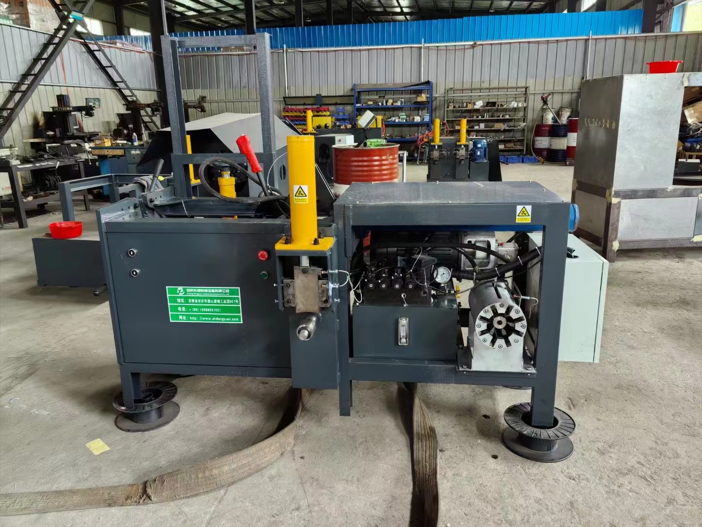 Three stator recycling copper removal machines packaged and shipped